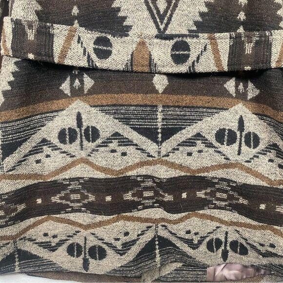 High Line Vintage Southwest Style Coat W/Faux Fur Collar and Cuffs Size Medium - Picture 8 of 16